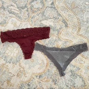 aerie lace thongs